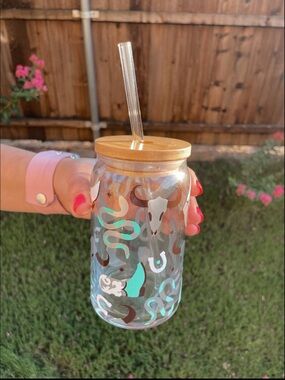 Western Mason-Style Glass Tumbler